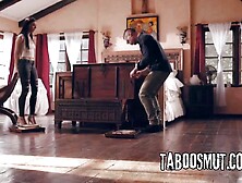 Hawt Brunette hair Step-Daughter 1st Gets Spanked Than Drilled By Her Master Stepdad