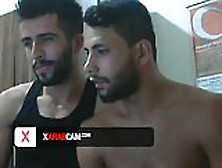 Arab Bromance: 2 Young Guys Jerking Off - Arab Gay