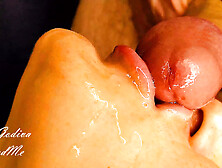 Close up - Sensual bj with mouth,  tongue and lips,  ball licking and spunk sucking! ???? Lots of saliva - Lady wifey - Amateurs