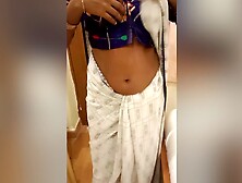 Indian Desi Village Tamil Dusky Housewife Wearing Hot Saree Infront Of Her Cuck Hubbys Close Friend On The Hotel
