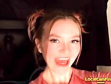 Tampon Play & Masturbation! Sexy White Babe Emily R Orgasms On Webcam Solo