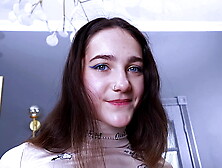 Saggy melons lady Ellie Wain's first inter-racial double anal penetration from 5 african pricks EKS337