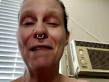 Trying Out My New Pirate Flogger on My Ass