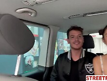 StreetFuck -Traveling Horny Couple Offers Creampie to Taxi Driver