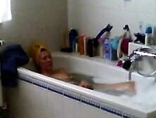 Spied My Mom Shaving Her Pussy In Bath