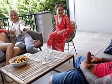 Polly Yangs,  Oksana Katysheva And Kira Stone In Cute Youthful Girl Publicly Fucked By An Italian Guy With A 10 Inch Dick On A Su