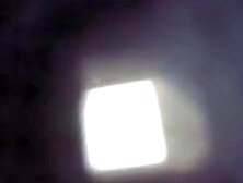 Hole in changing room wall lets me voyeur amateur fem