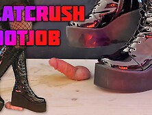 Platcrush Bootjob In Platform Knee Sexy Heels With Tamystarly - (Edited Version) - Cbt,  Ballbusting