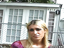 Amateur babe Sheila must suck some dirty dicks for money