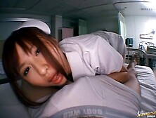 Asian nurse Kokomi Naruse drops her panties to be fucked good