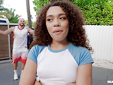 Perverted ebony teen incredible interracial clip