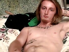 Straight Thug Jerks Off For The Camera And Blasts A Huge Load Of Jizz!