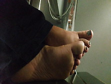 Girl Feet In Office (Crush My Shoes)