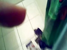 Hot mommy deepthroats a BBC in the toilet