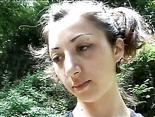 Gloria Domini Big Tits Brunette Outdoor Blowjob and Fucking Big Mature Dick