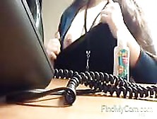 Nancy Miami Playing With Her At Work Tits At Work