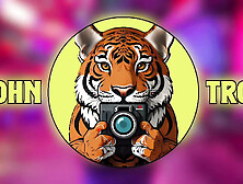 JohnTronX - A fresh Japanese youngster takes her tight jeans off and mounts in POINT OF VIEW style