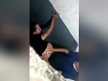 Teens Caught Fucking On The Clubs Toilet