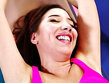 Italian Hottie Layla Extreme SFW Tickling Challenge - Whore Giggles and Gets Her Feet Tickled by Talia Mint