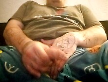 Wanking till giant precum load