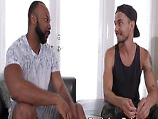 Gay Black Guy Jizzes Hunk