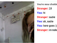 Sadie nervously speedruns an Omegle game