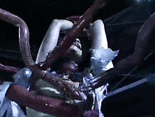 Tentacles Enjoying A Helpless Girl!