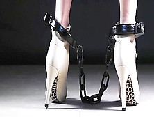 Asian Chained Treadmill Walking In Heels (2)