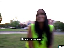 Woods-Loving Babe Gets Dirty With A Stranger And End Up In Her Ass