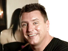 Spectacular brunettes stuffed in her tight pussy by many cocks