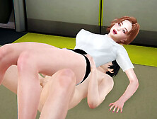 Hot Big Tits Lucy in 3D Animation - Enjoy Parallel Plank Fuck with Close Up Views of Pink Pussy,  Standing Tied Doggystyle