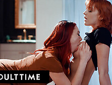 Adult Time - Redhead Lesbian Kenna James Seduces Her Newly Single Straight Bff Aidra Fox