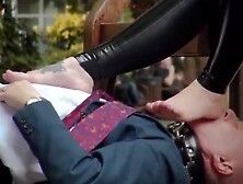 FEET WORSHIP SMELL SLAVE DOMINATION TRAMPLE footjob mistress