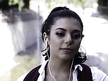 PURE TABOO Schoolgirl Gina Valentina Punished by Couple