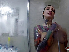 Tattooed Babe Adel Asanti Jacks Then Sucks A Chisel