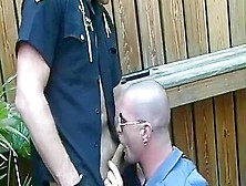 Crooked Cop Receives His Dick Sucked By Thug