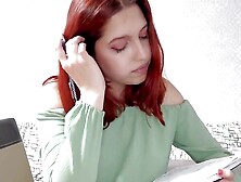 Solo Redheaded Office Teen Slut