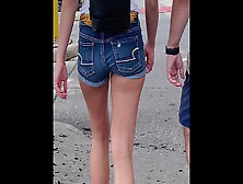 Candid Ass N Tight Jeans Shorts