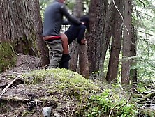 Banging a hawt black cutie in the woods