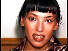 Old dude fucking her face real messy