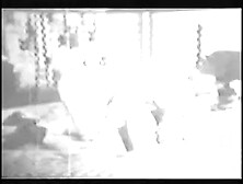 A brunette whore sucks a cock and fucks an old school dude