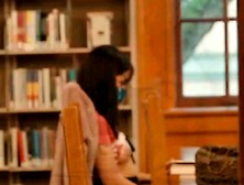 Pandemic Library Lady Shows Off Her Boobs in Public