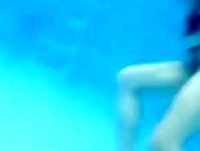 Busty Mature Woman Filmed Under Water