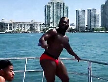 Well-Shaped Black Dudes Are Having Outdoors Sex On The Boat