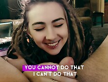 Hairy hippie FaeXoXo licks meat bum the scenes while writing the porn,  bloopers