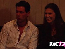 A welcome party with a softcore orgy!