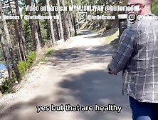 Little French cutie sucks a large dong and takes 2 cumshots, one in her throat and the other on her bi