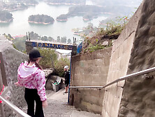 Katty Blake Is Discovered by Tourists Having Sex in the Piedra Del Penol,  Guatape,  Antioquia,  Col