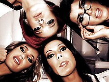 Brazzer's All-Star Orgy: Four Babes Share One Big Dick" or "Four Way Fling with JohnnnySin & Friends".  This new tagl