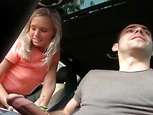 Jake Adams Is Enjoying In Hot Fuck Inside The Car